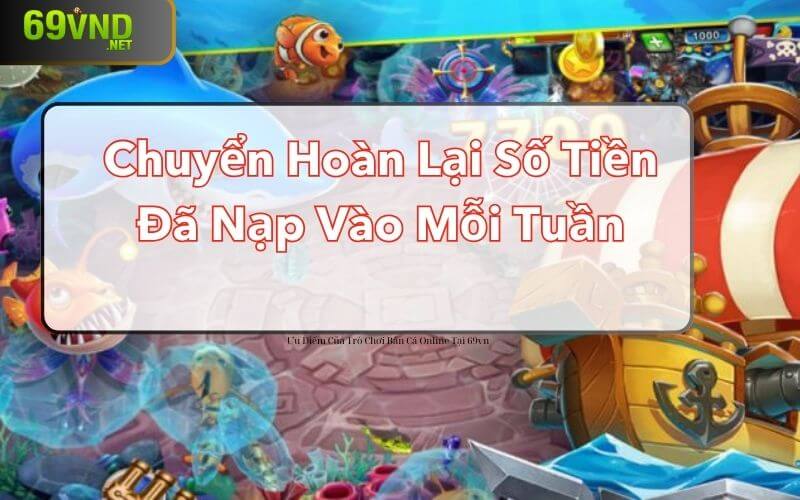 Chuyển hoàn lại số tiền đã nạp vào mỗi tuần